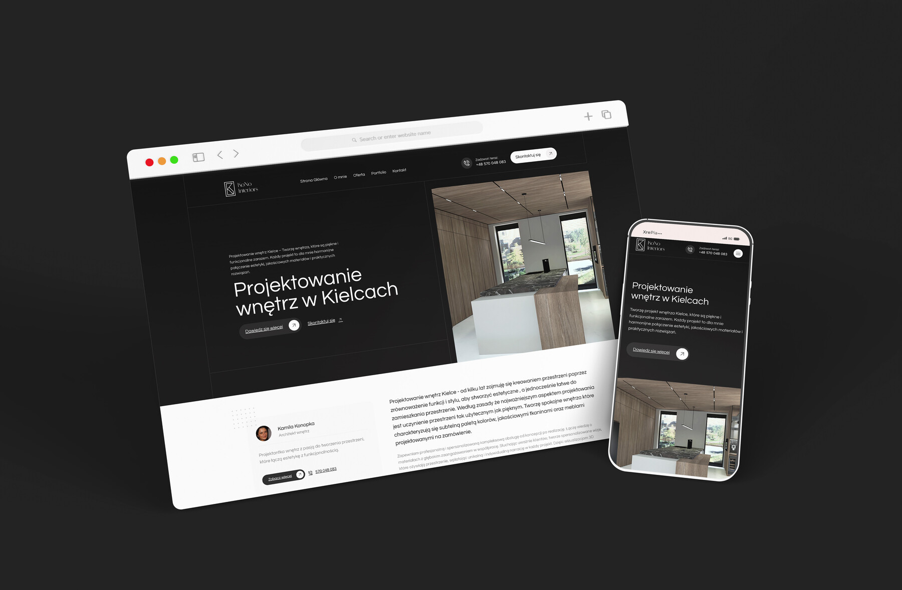 Realizacja klikamy.net — KONO Interiors