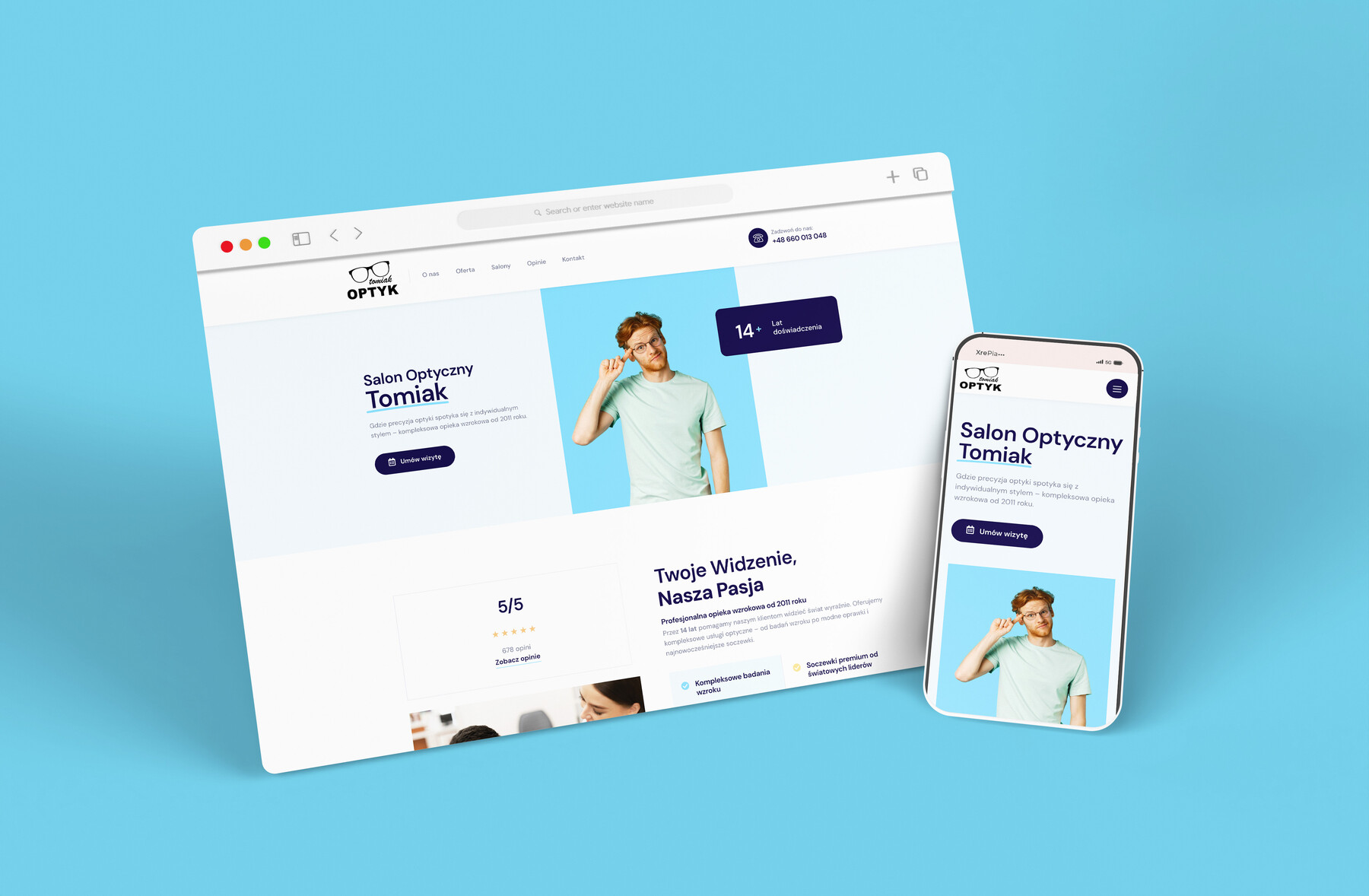 Realizacja klikamy.net — Optyk Tomiak