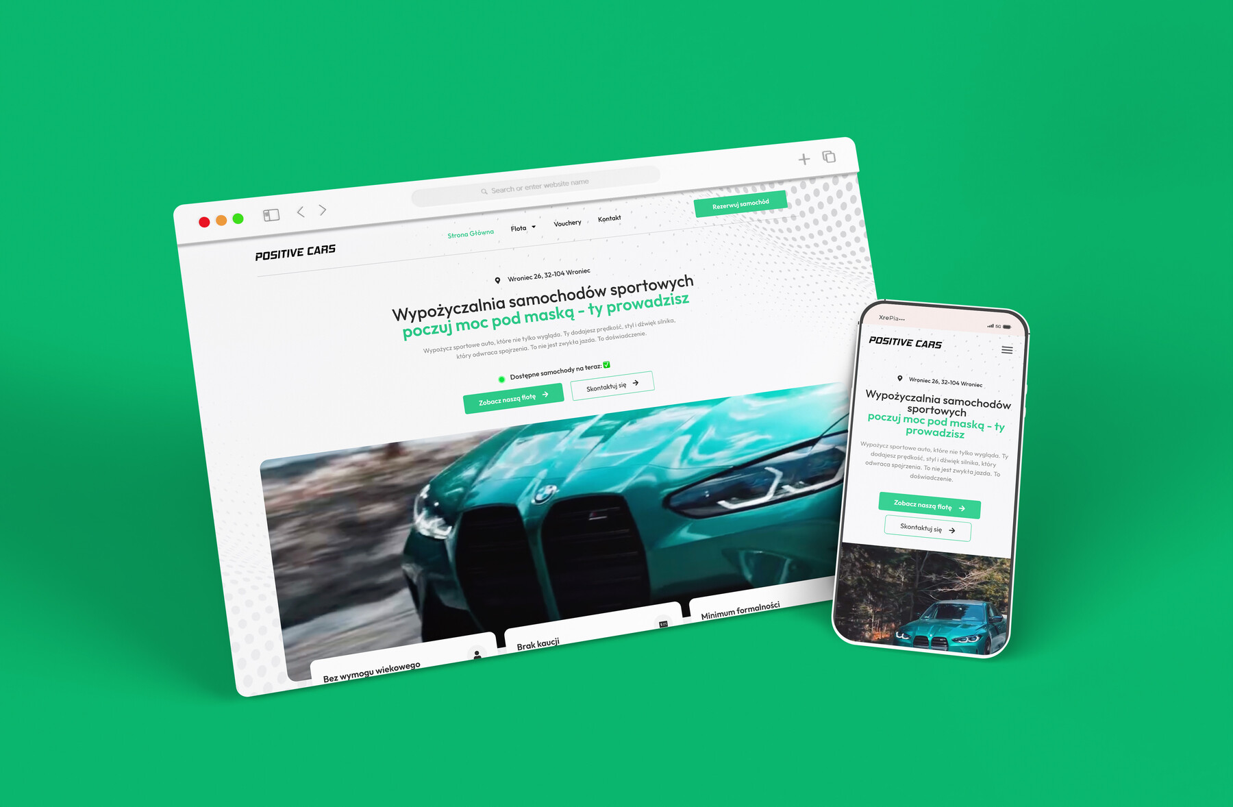 Realizacja klikamy.net — Positive Cars