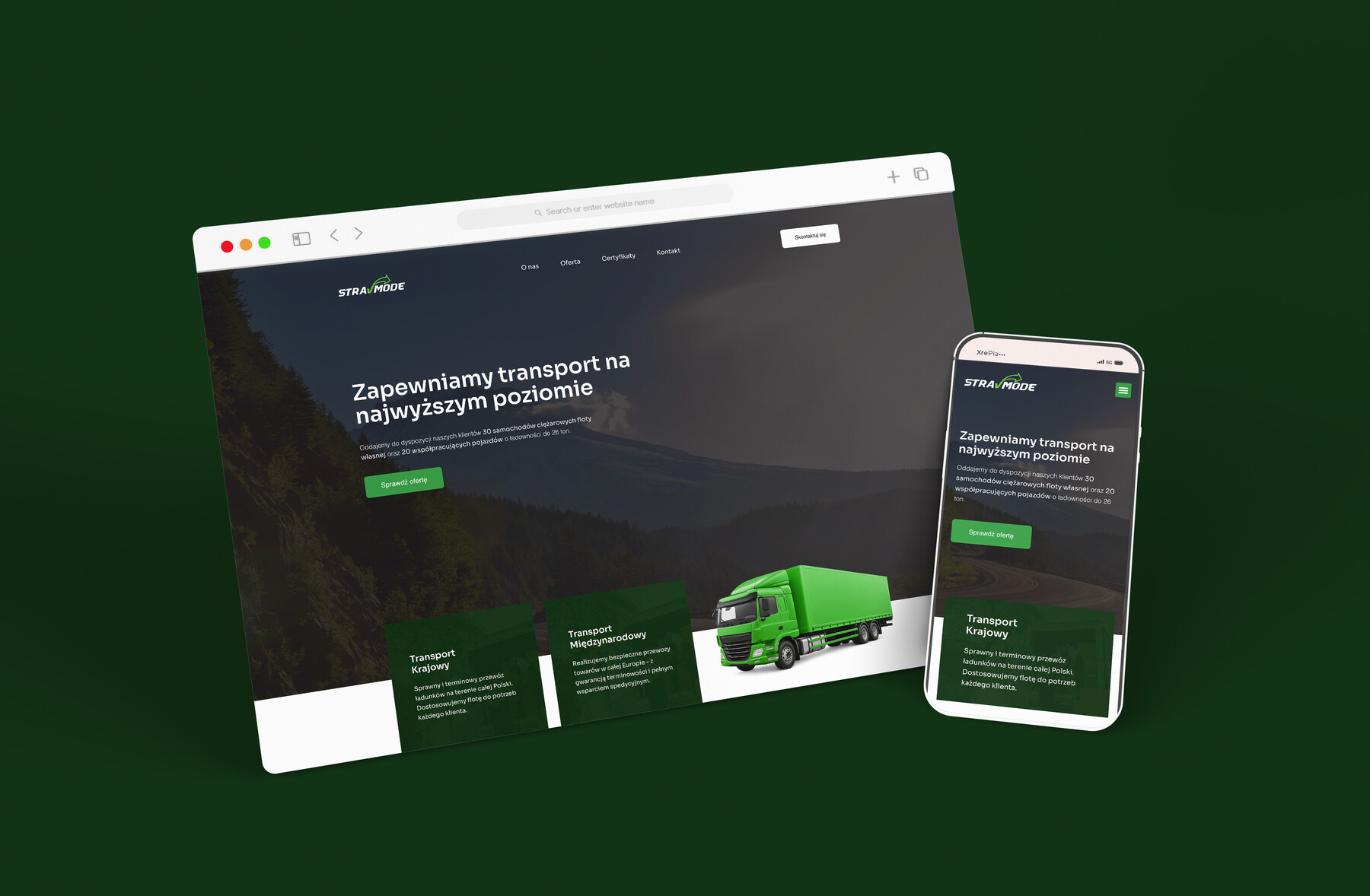 Realizacja klikamy.net — Strav Mode