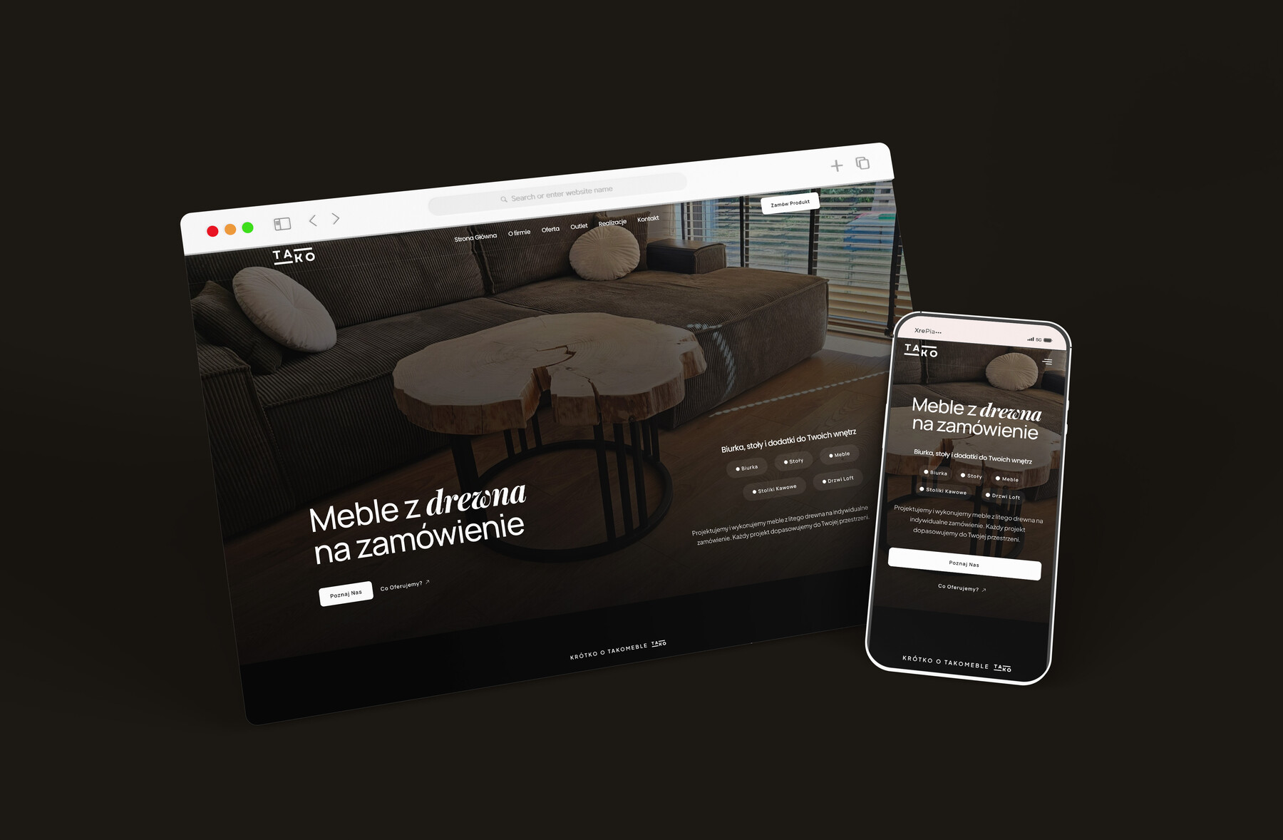 Realizacja klikamy.net — Tako Meble
